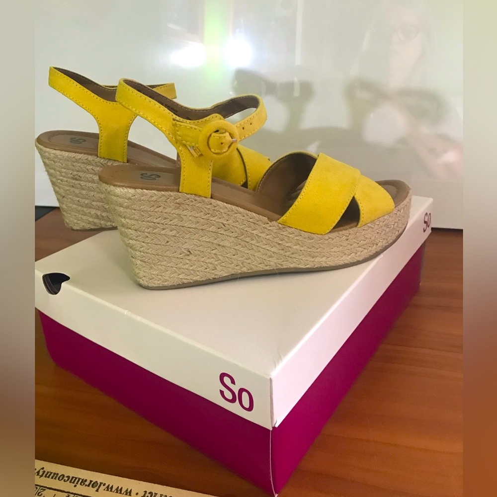 Women’s So Shoes, Rosebay, Yellow, Size 8.5